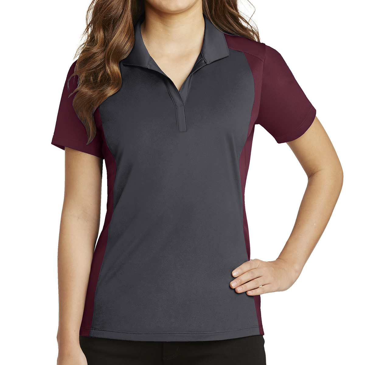 Sport-tek® Ladies' Colorblock Micropiqué Sport-wick® Polo 1