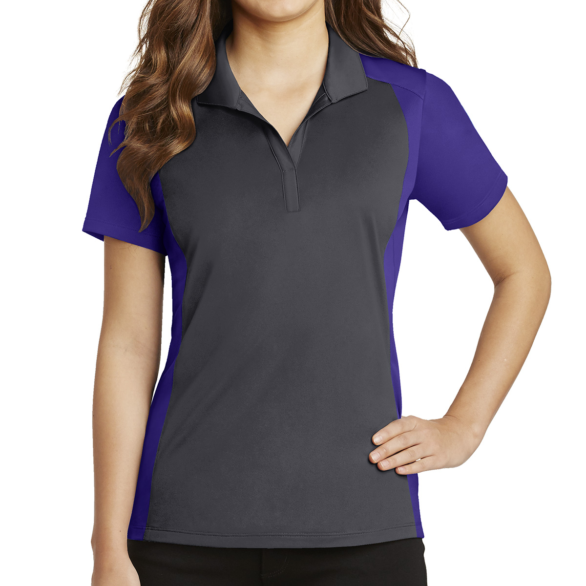 Sport-tek® Ladies' Colorblock Micropiqué Sport-wick® Polo 1