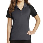 Sport-tek® Ladies' Colorblock Micropiqué Sport-wick® Polo - LST652 irongreyblack Sport-tek® Ladies' Colorblock Micropiqué Sport-wick® Polo - LST652 irongreyblack