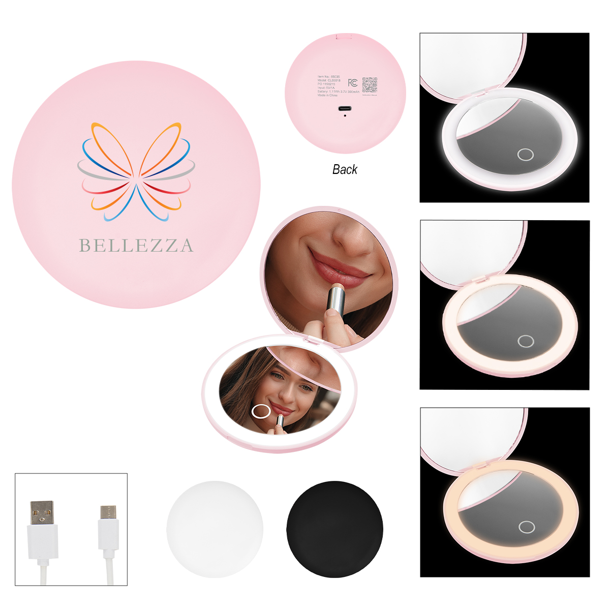 Led Mirror With Dual Magnification 1