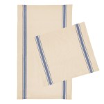 Cotton Stripe Tea Towel - 8094 NATNAV Blank Cotton Stripe Tea Towel - 8094 NATNAV Blank
