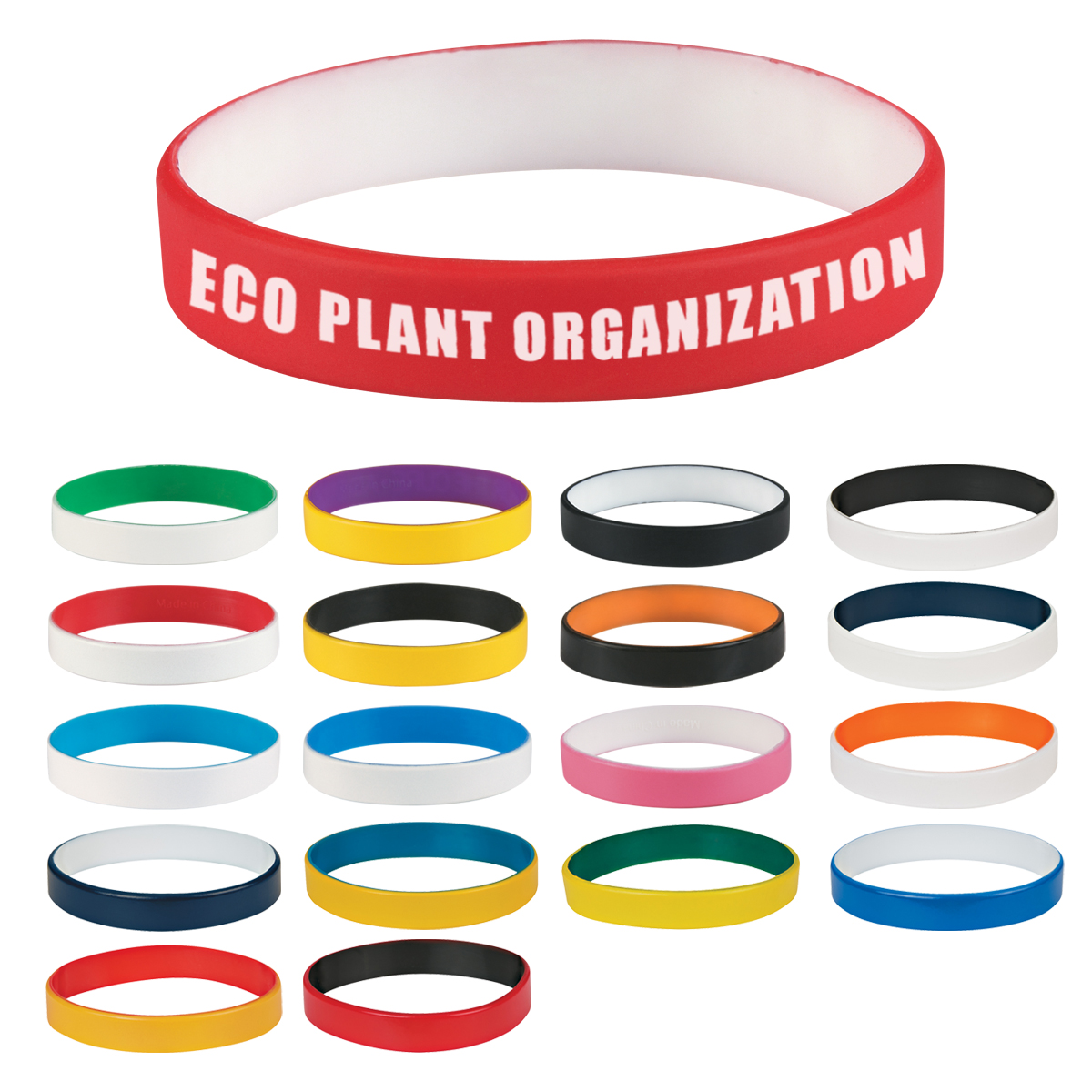Colored Letter Silicone Bracelet 1