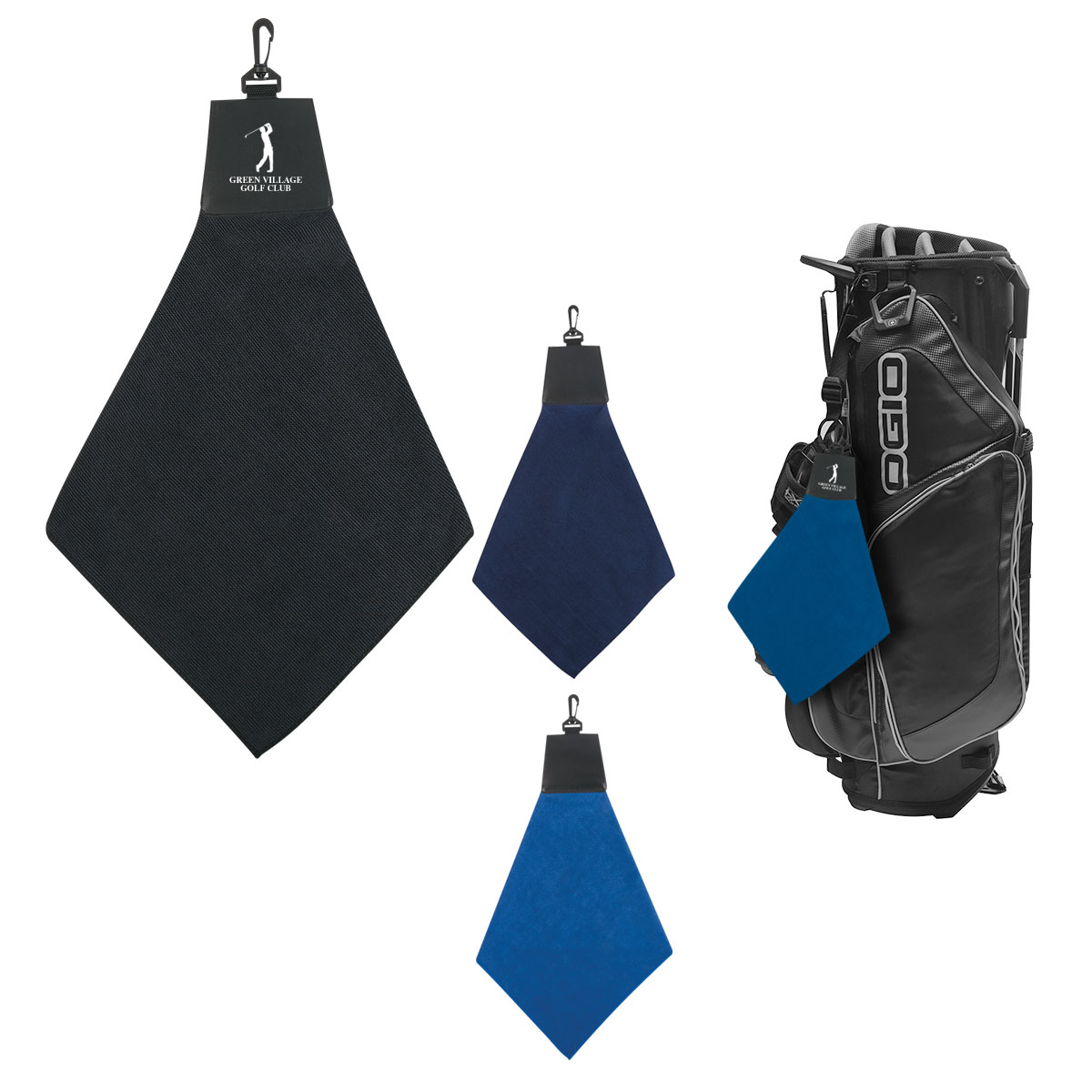 Triangle Fold Golf Towel 1