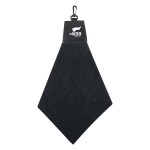 Triangle Fold Golf Towel - 6076 BLK Padprint Triangle Fold Golf Towel - 6076 BLK Padprint