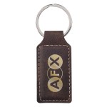 Belvedere Stitched Key Tag - 4731 BRN Laser Belvedere Stitched Key Tag - 4731 BRN Laser