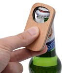 Wooden Bottle Opener - 2403 NAT Silkscreen Wooden Bottle Opener - 2403 NAT Silkscreen