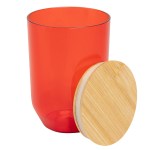 12 Oz. Montrose Rpet Wine Tumbler With Bamboo Lid - 50415 TRNRED Open 12 Oz. Montrose Rpet Wine Tumbler With Bamboo Lid - 50415 TRNRED Open
