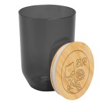 12 Oz. Montrose Rpet Wine Tumbler With Bamboo Lid - 50415 TRNBLK Laser 12 Oz. Montrose Rpet Wine Tumbler With Bamboo Lid - 50415 TRNBLK Laser