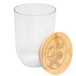 12 Oz. Montrose Rpet Wine Tumbler With Bamboo Lid - 50415 CLR Laser 12 Oz. Montrose Rpet Wine Tumbler With Bamboo Lid - 50415 CLR Laser