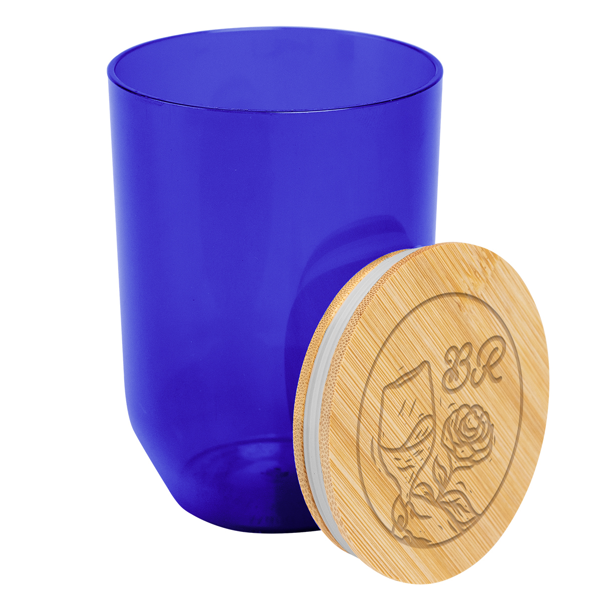 12 Oz. Montrose Rpet Wine Tumbler With Bamboo Lid 1