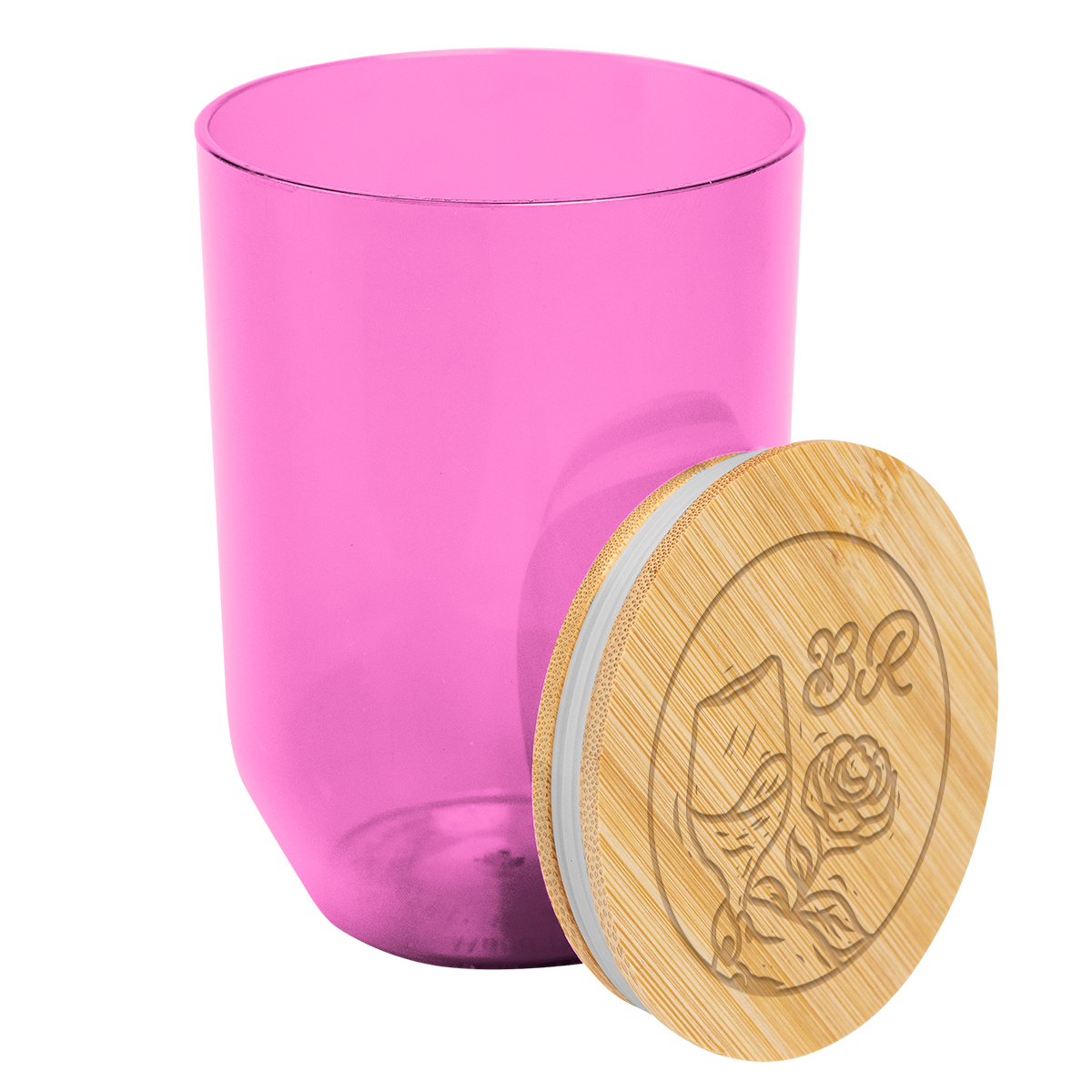 12 Oz. Montrose Rpet Wine Tumbler With Bamboo Lid 1