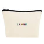 Aware™ 10 Oz. Recycled Cotton Zip Pouch - 3257 NAT Embroidery Aware™ 10 Oz. Recycled Cotton Zip Pouch - 3257 NAT Embroidery