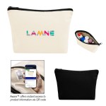 Aware™ 10 Oz. Recycled Cotton Zip Pouch 1 Aware™ 10 Oz. Recycled Cotton Zip Pouch 1