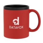11 Oz. Smooth Rubberized Finish Mug - 8132 REDBLK Silkscreen 11 Oz. Smooth Rubberized Finish Mug - 8132 REDBLK Silkscreen