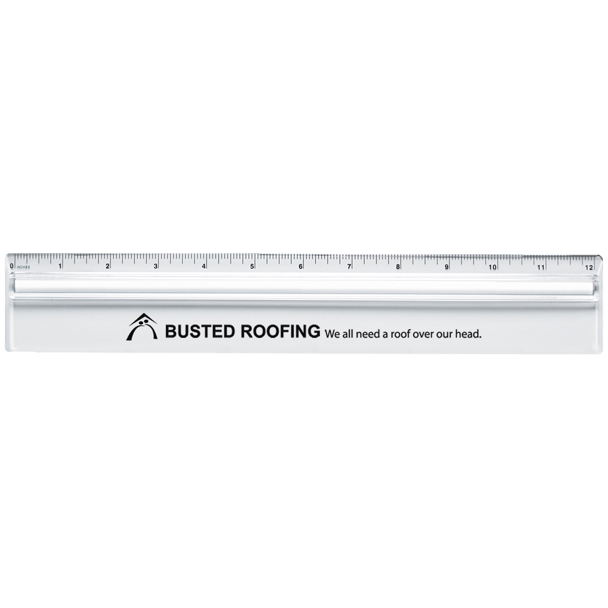 Plastic 12" Ruler With Magnifying Glass 1