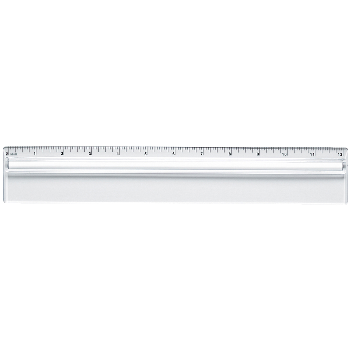 Plastic 12" Ruler With Magnifying Glass 1