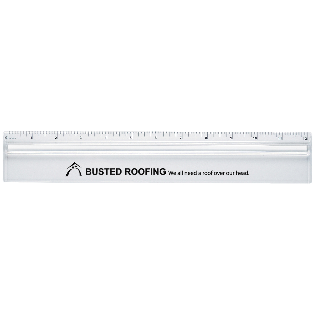 Plastic 12" Ruler With Magnifying Glass 1