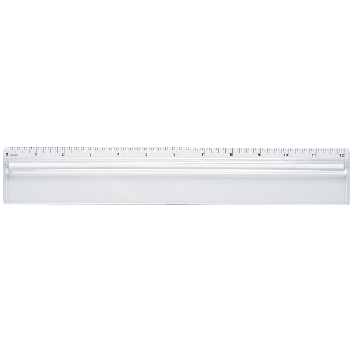 Plastic 12" Ruler With Magnifying Glass 1