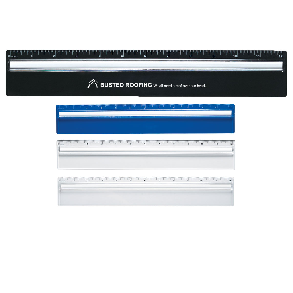 Plastic 12" Ruler With Magnifying Glass 1