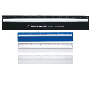 Plastic 12" Ruler With Magnifying Glass 1 Plastic 12" Ruler With Magnifying Glass 1