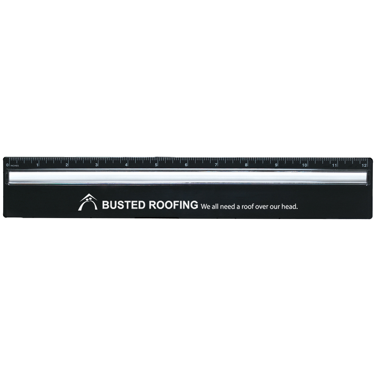 Plastic 12" Ruler With Magnifying Glass 1