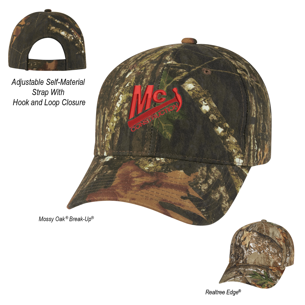 Realtree® And Mossy Oak® Hunter's Retreat Camouflage Cap 1