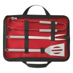 3-piece Bbq Set In Case - 7035 RED Open 3-piece Bbq Set In Case - 7035 RED Open
