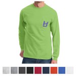 Port & Company® Tall Long Sleeve Essential Pocket Tee 1 Port & Company® Tall Long Sleeve Essential Pocket Tee 1