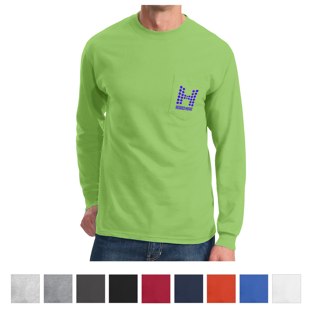 Port & Company® Tall Long Sleeve Essential Pocket Tee 1