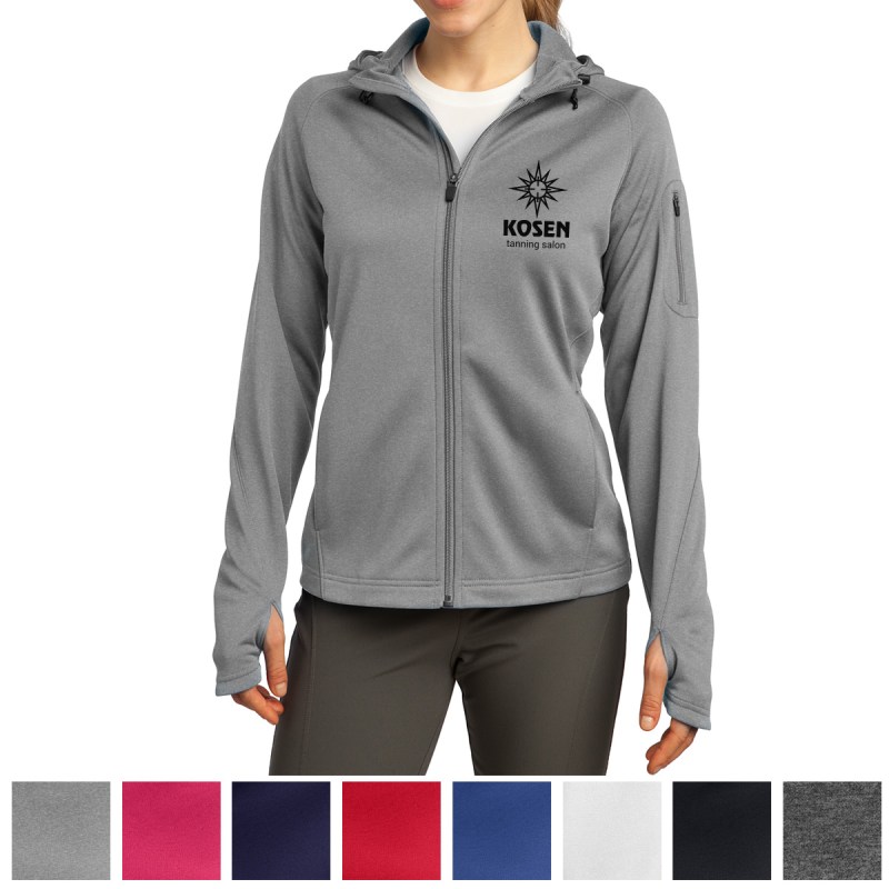 Sport-tek® Ladies Tech Fleece Full-zip Hooded Jacket 1 Sport-tek® Ladies Tech Fleece Full-zip Hooded Jacket 1