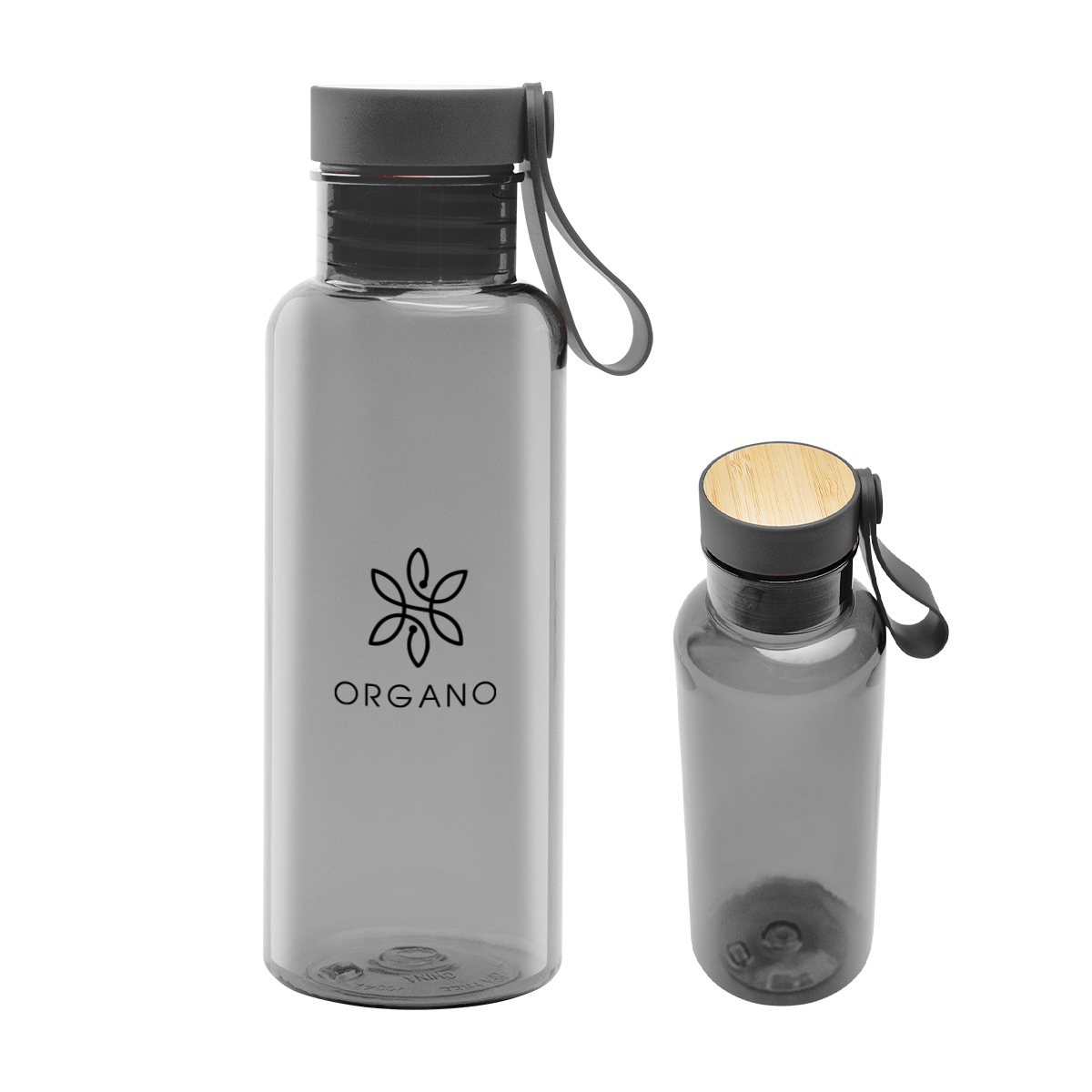20 Oz. Case Rpet Bottle With Bamboo Accent Lid And Silicone Easy Carry Handle 1