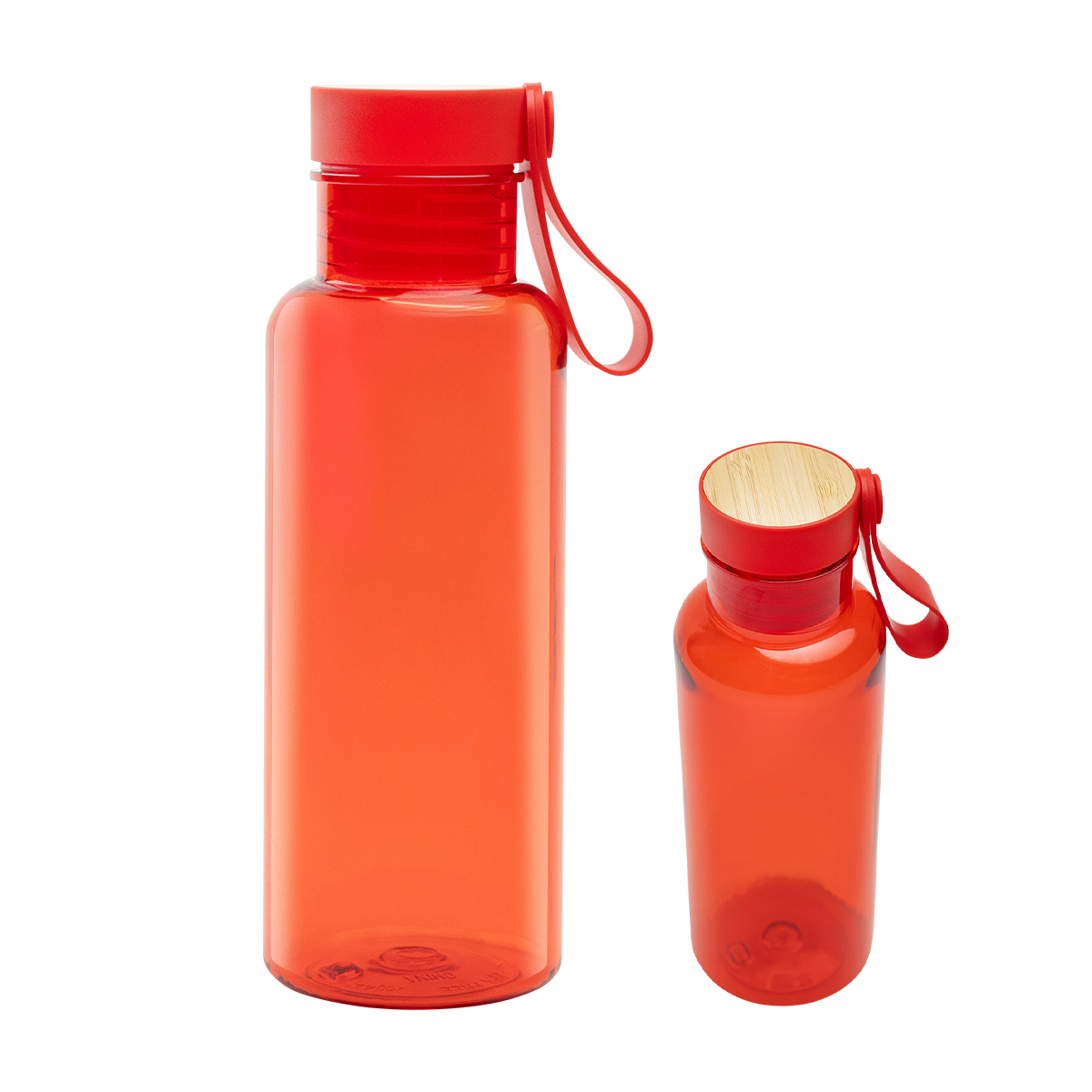 20 Oz. Case Rpet Bottle With Bamboo Accent Lid And Silicone Easy Carry Handle 1