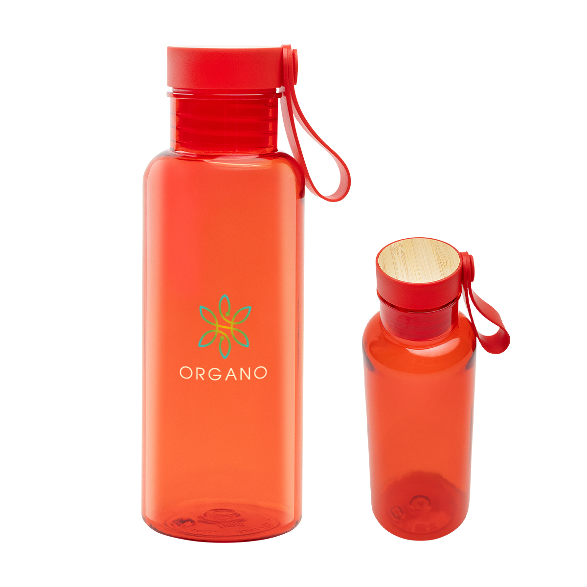 20 Oz. Case Rpet Bottle With Bamboo Accent Lid And Silicone Easy Carry Handle 1