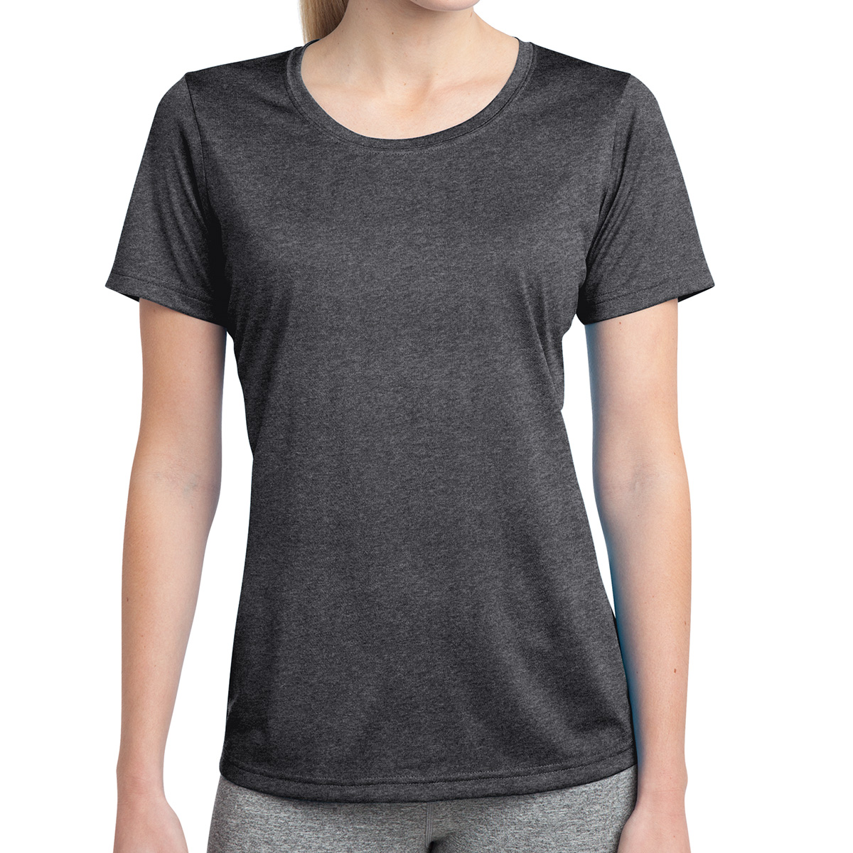 Sport-tek® Ladies' Heather Contender™ Scoop Neck Tee 1