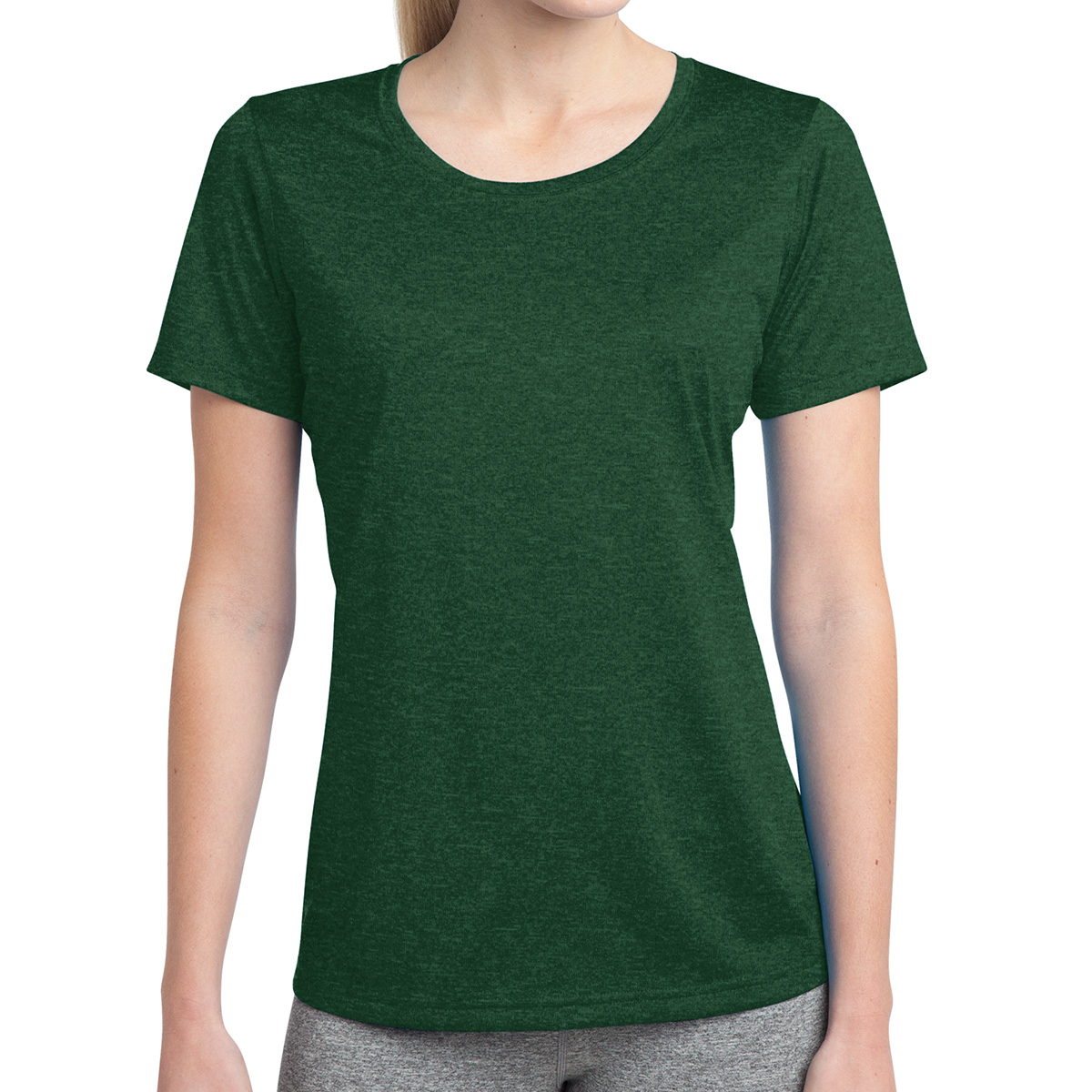 Sport-tek® Ladies' Heather Contender™ Scoop Neck Tee 1