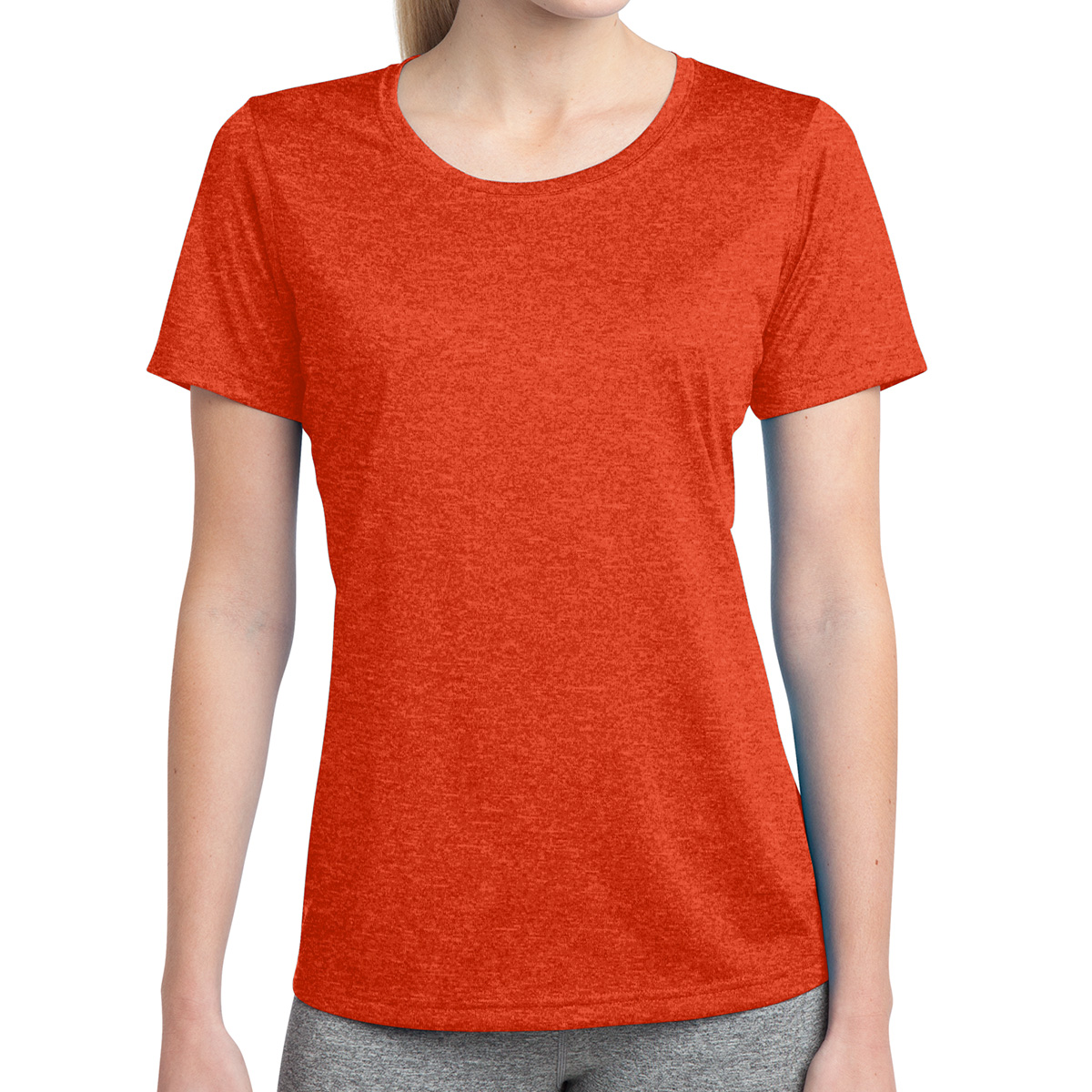 Sport-tek® Ladies' Heather Contender™ Scoop Neck Tee 1