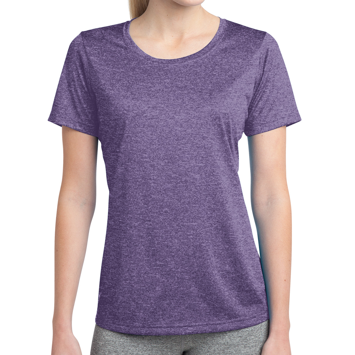 Sport-tek® Ladies' Heather Contender™ Scoop Neck Tee 1
