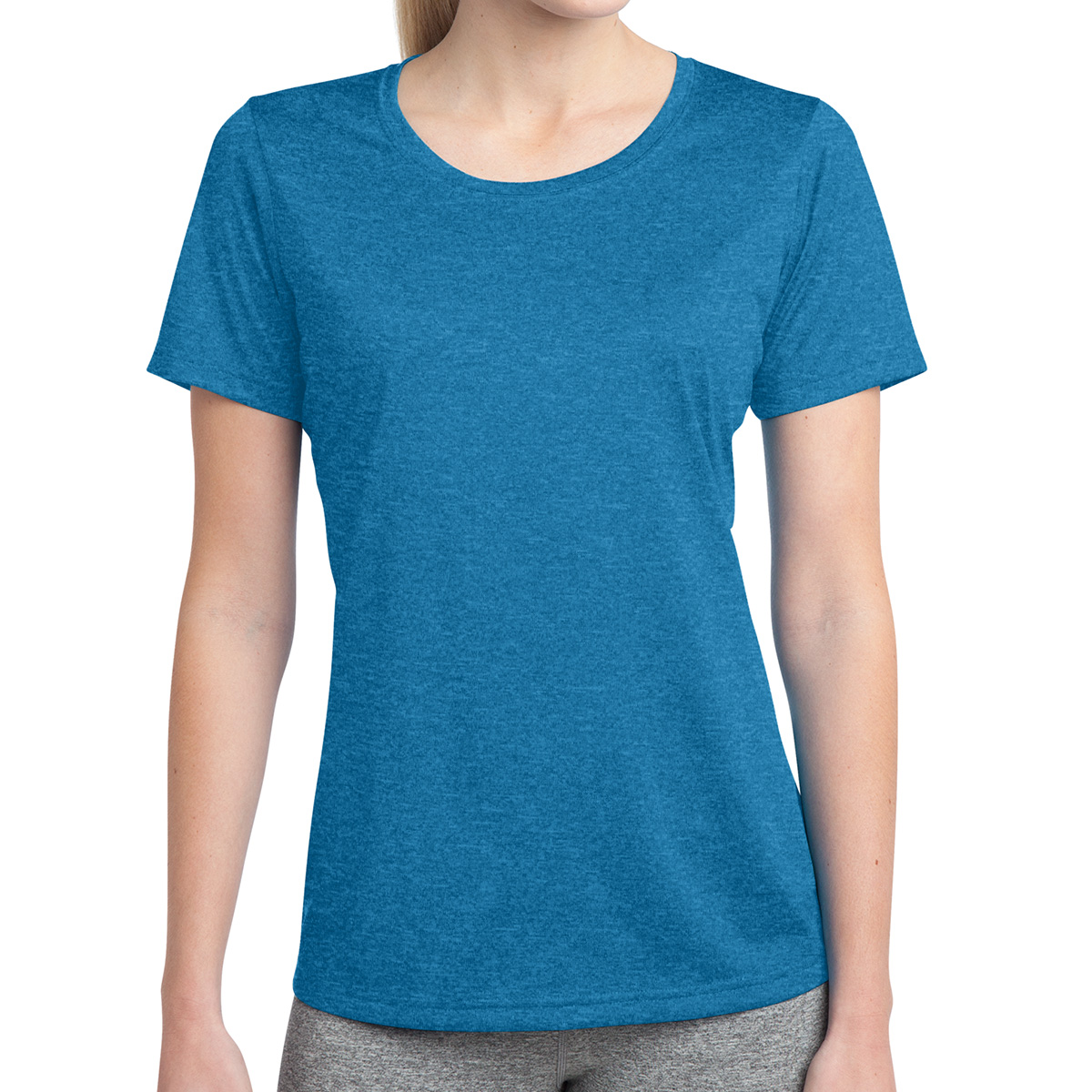 Sport-tek® Ladies' Heather Contender™ Scoop Neck Tee 1