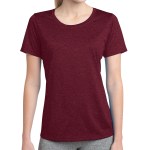 Sport-tek® Ladies' Heather Contender™ Scoop Neck Tee - LST360 cardinalhthr Sport-tek® Ladies' Heather Contender™ Scoop Neck Tee - LST360 cardinalhthr