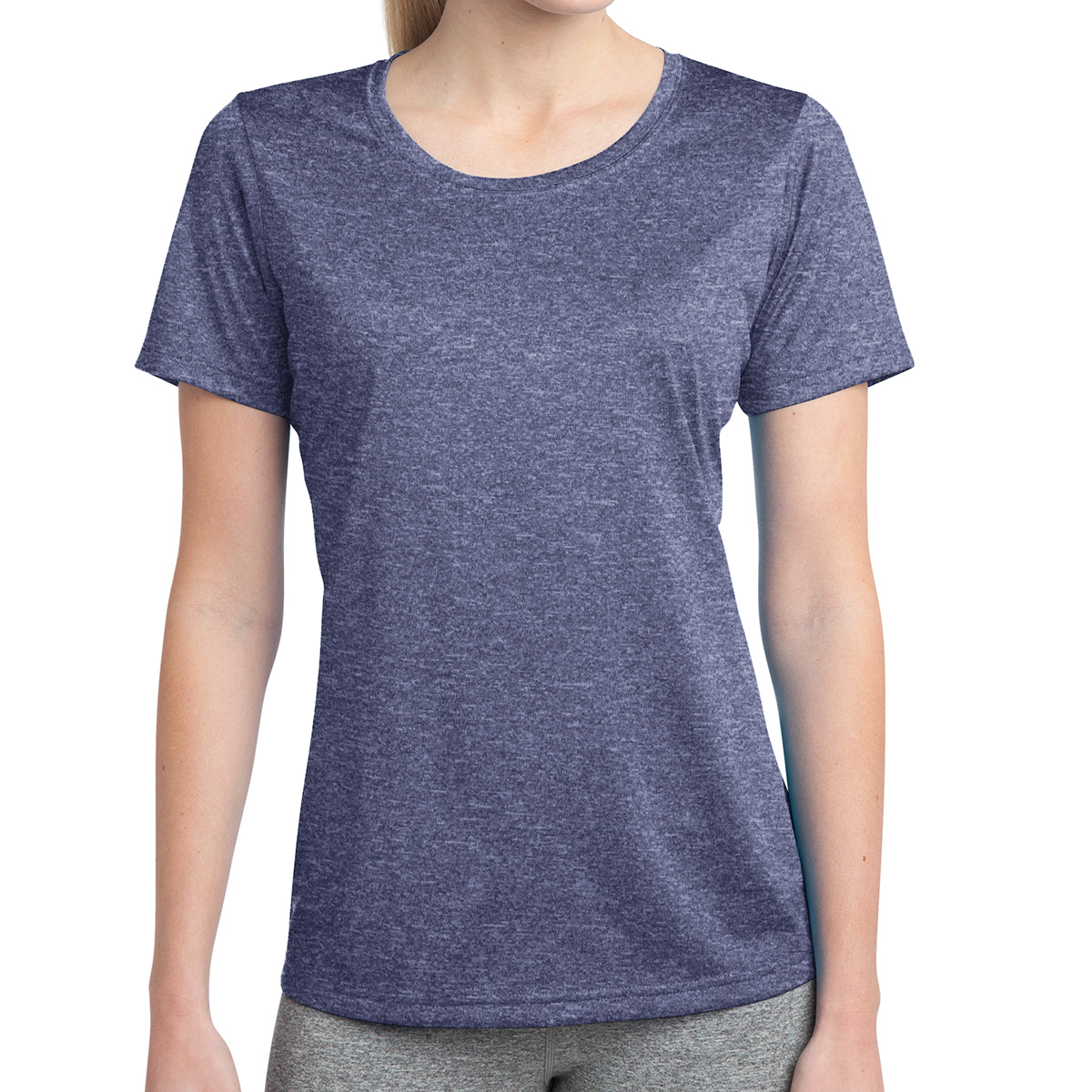Sport-tek® Ladies' Heather Contender™ Scoop Neck Tee 1