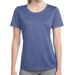 Sport-tek® Ladies' Heather Contender™ Scoop Neck Tee - LST360 trueroyalhthr Sport-tek® Ladies' Heather Contender™ Scoop Neck Tee - LST360 trueroyalhthr
