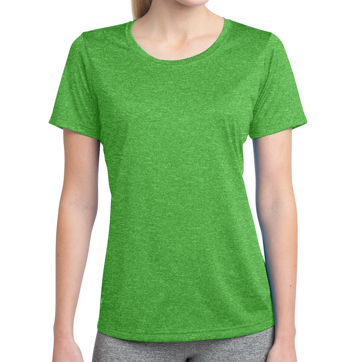 Sport-tek® Ladies' Heather Contender™ Scoop Neck Tee 1