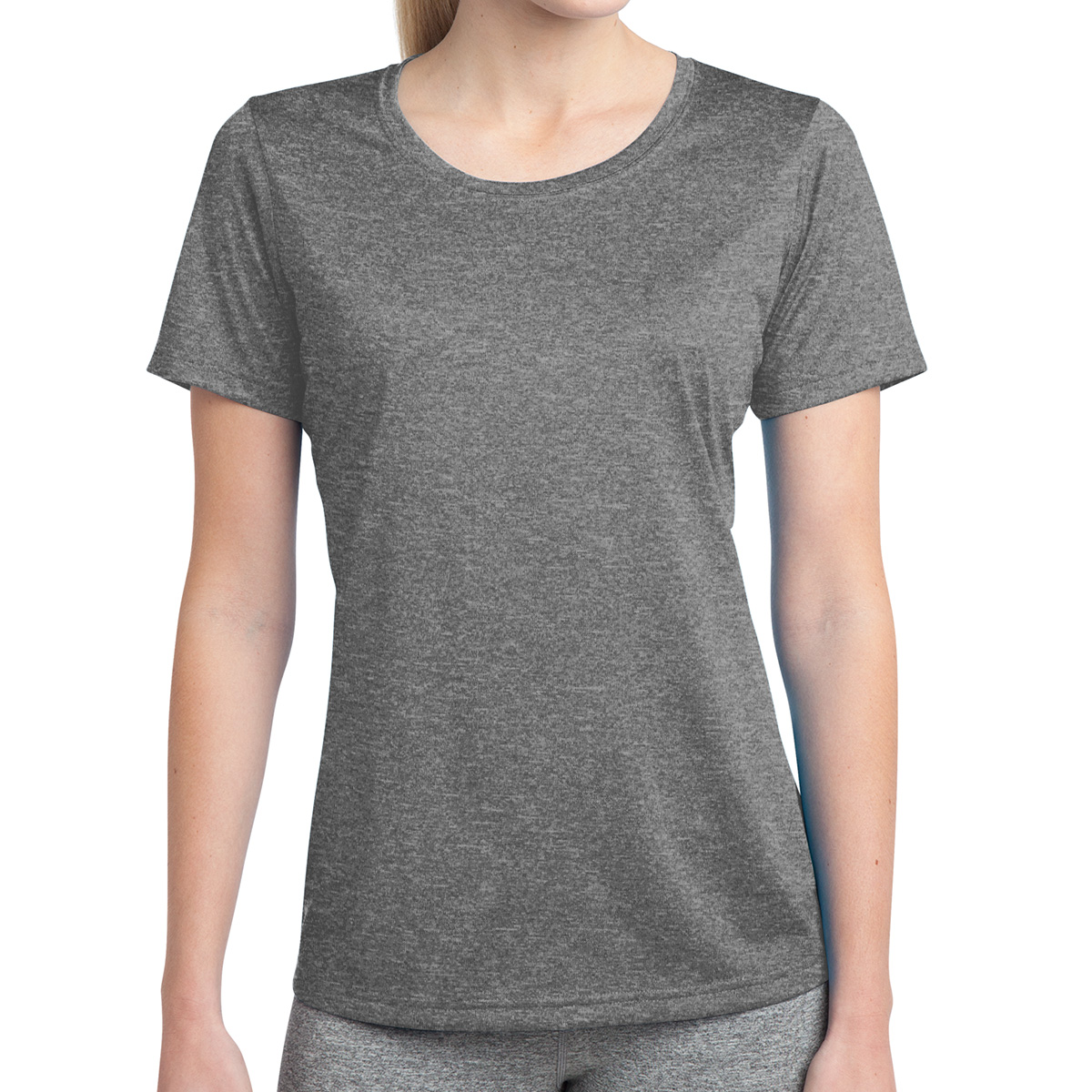 Sport-tek® Ladies' Heather Contender™ Scoop Neck Tee 1