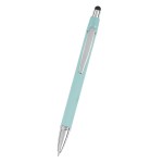 Bella Recycled Aluminum Pen With Stylus - 12071 TEA Front Bella Recycled Aluminum Pen With Stylus - 12071 TEA Front