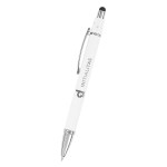 Bella Recycled Aluminum Pen With Stylus - 12071 WHT Laser Bella Recycled Aluminum Pen With Stylus - 12071 WHT Laser