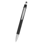 Bella Recycled Aluminum Pen With Stylus - 12071 BLK Front Bella Recycled Aluminum Pen With Stylus - 12071 BLK Front