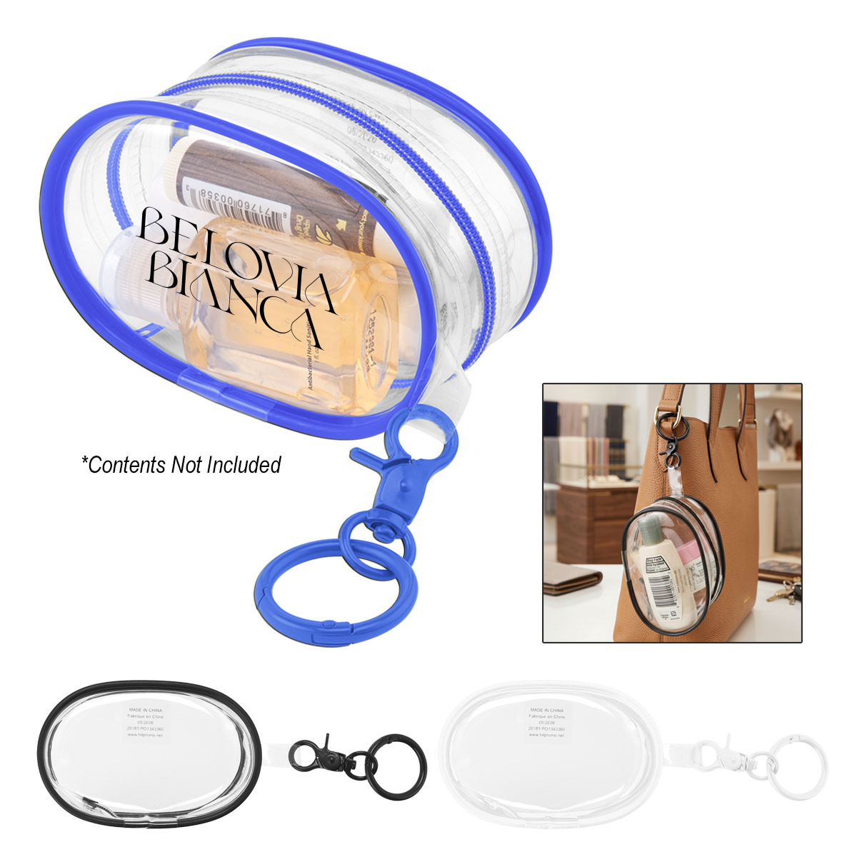 Eva Mini Clear Pouch Bag Charm 1