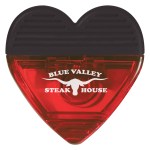 Heart Shape Clip - 202 REDBLK Silkscreen Heart Shape Clip - 202 REDBLK Silkscreen
