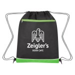Non-woven Bandura Drawstring Bag - 3361 BLKGRN Silkscreen Non-woven Bandura Drawstring Bag - 3361 BLKGRN Silkscreen