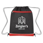 Non-woven Bandura Drawstring Bag - 3361 BLKRED Silkscreen Non-woven Bandura Drawstring Bag - 3361 BLKRED Silkscreen